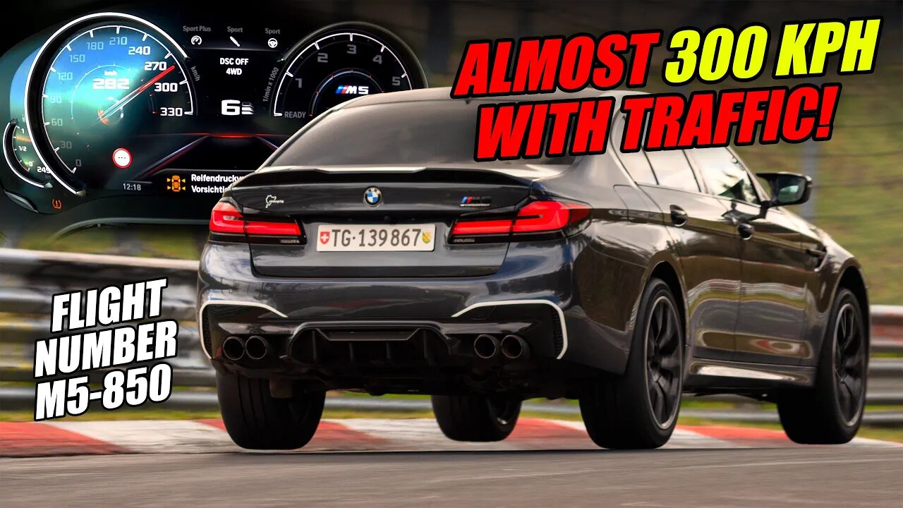 TOO MUCH?! 850HP BMW M5 Competition BIG SEND on the Nürburgring