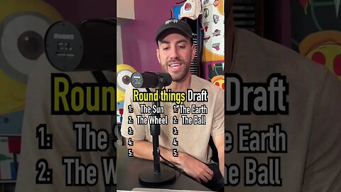 The ROUND THINGS Draft!! What would you have taken? #shorts #round #circles #draft #funny