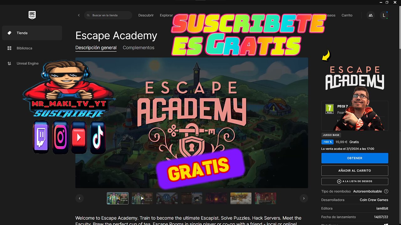 https://acortar.link/MAKI ESCAPE ACADEMY 4K