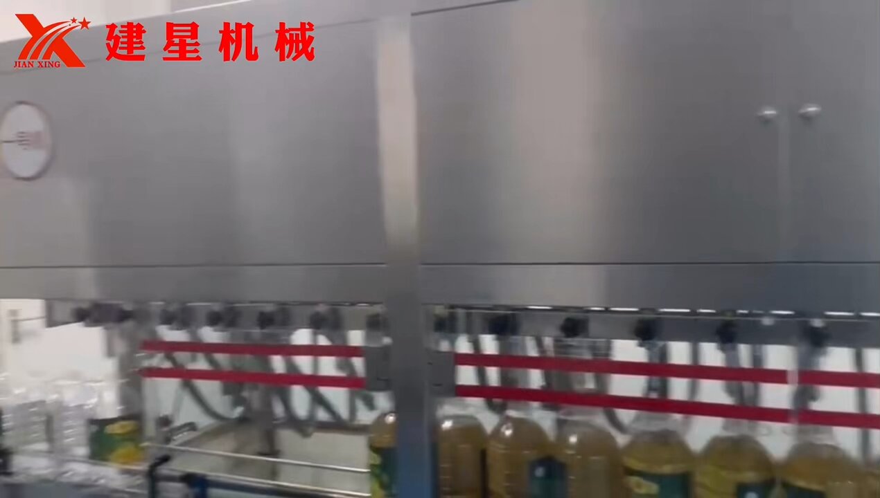 Automatic Filling Capping Line 16—nozzle 2400BPH for 5L PET Bottled Blend Oil