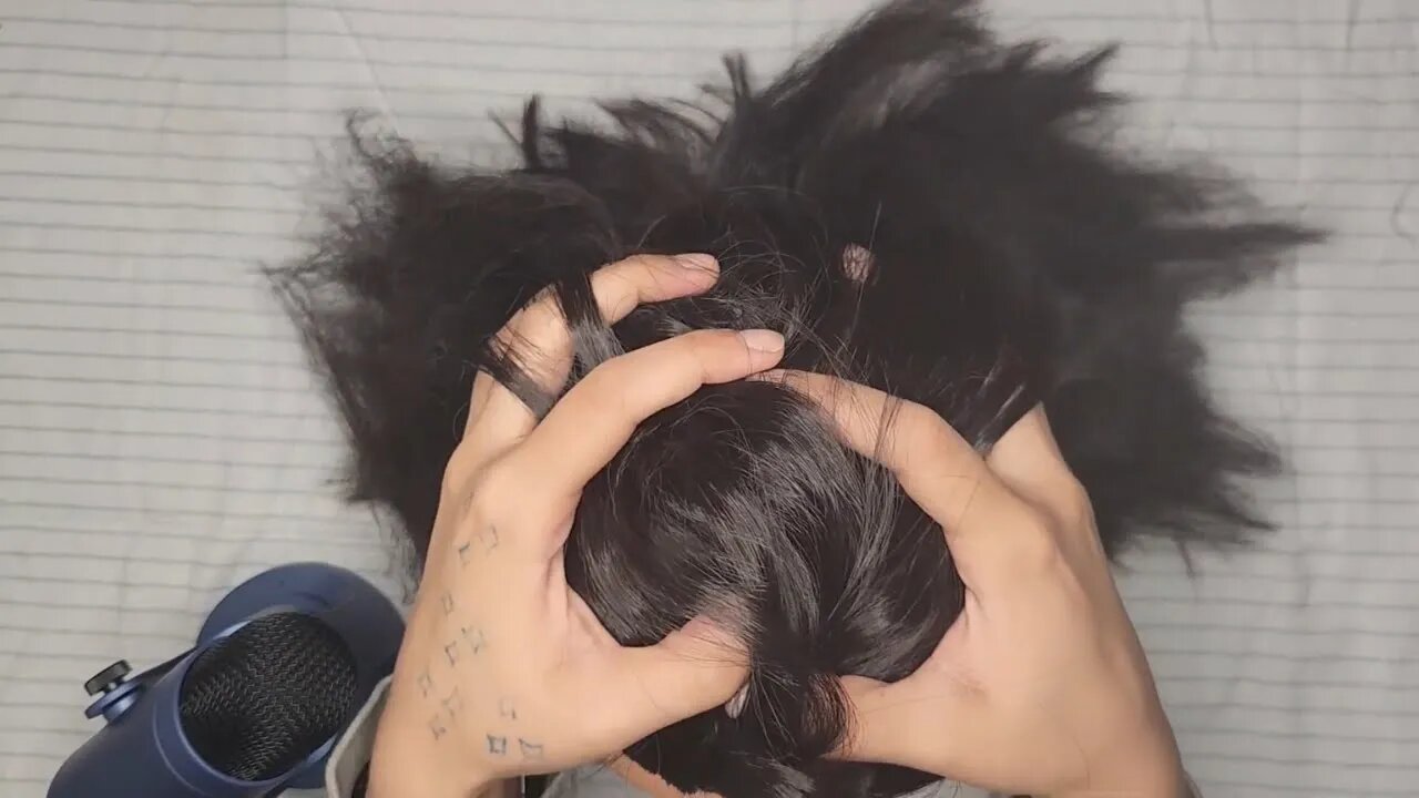 Slightly Aggressive Scalp Massage ~ ASMR No Talking