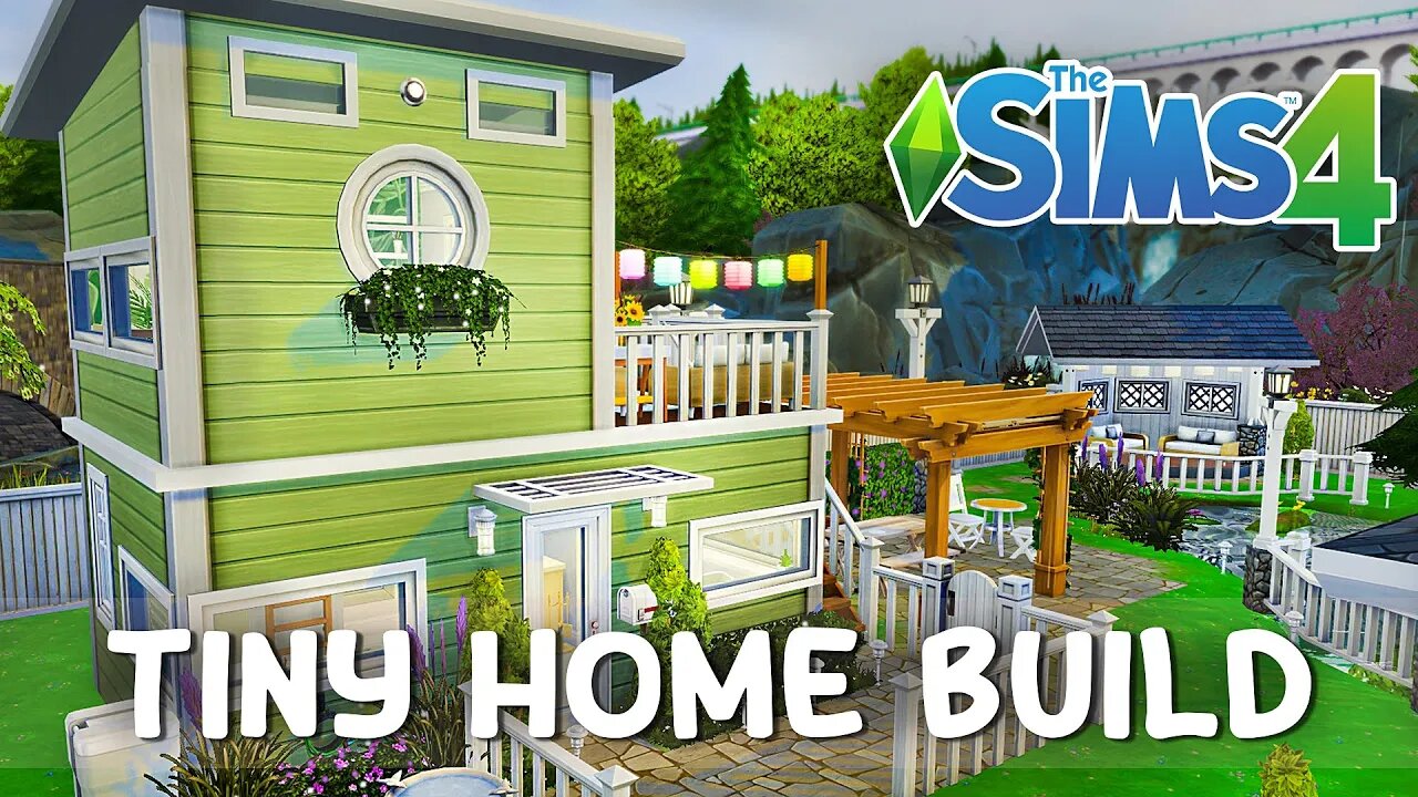 Cozy Tiny Home In The Mountains | Sims 4