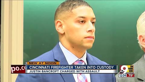 Cincinnati firefighter in court facing assault charges