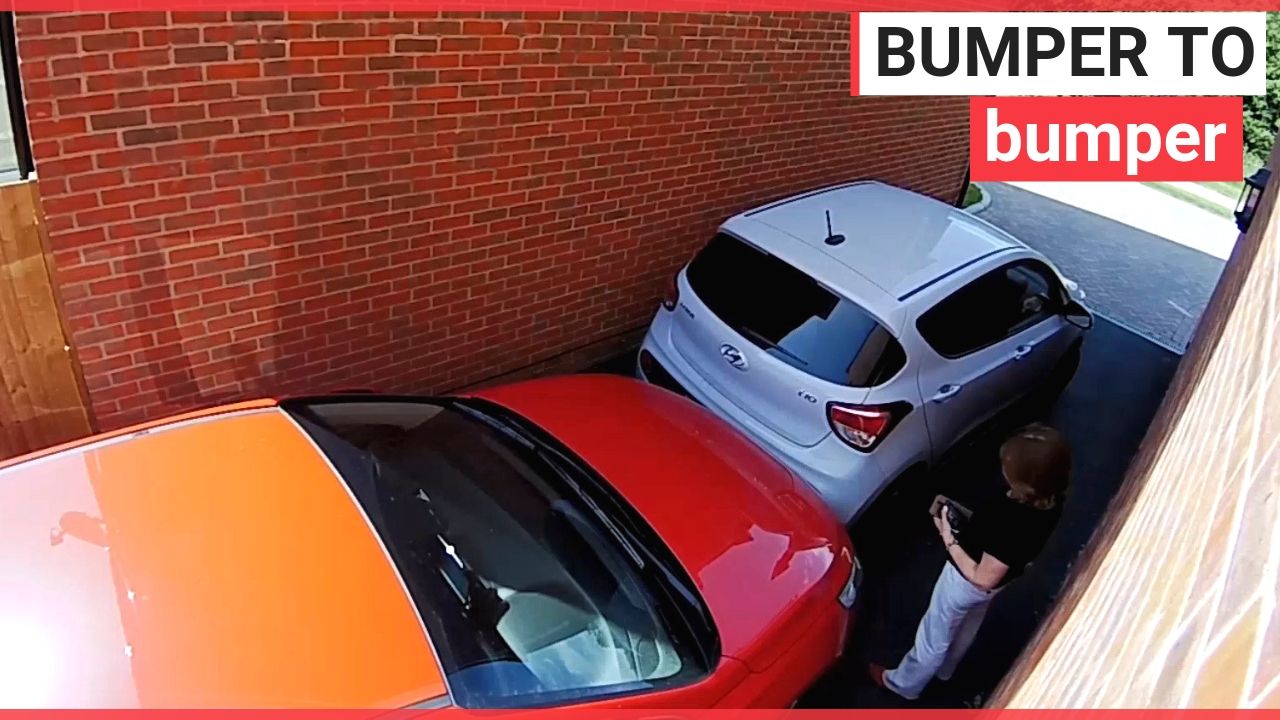 Woman driver accidentally rammed husband's car