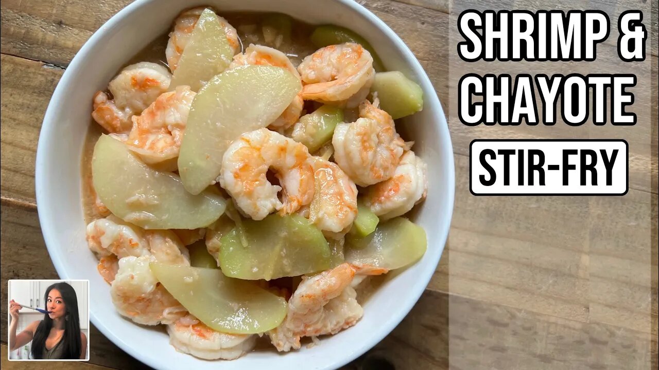 🍤 Shrimp and Chayote Stir-fry - EASY Chinese Recipe | Rack of Lam