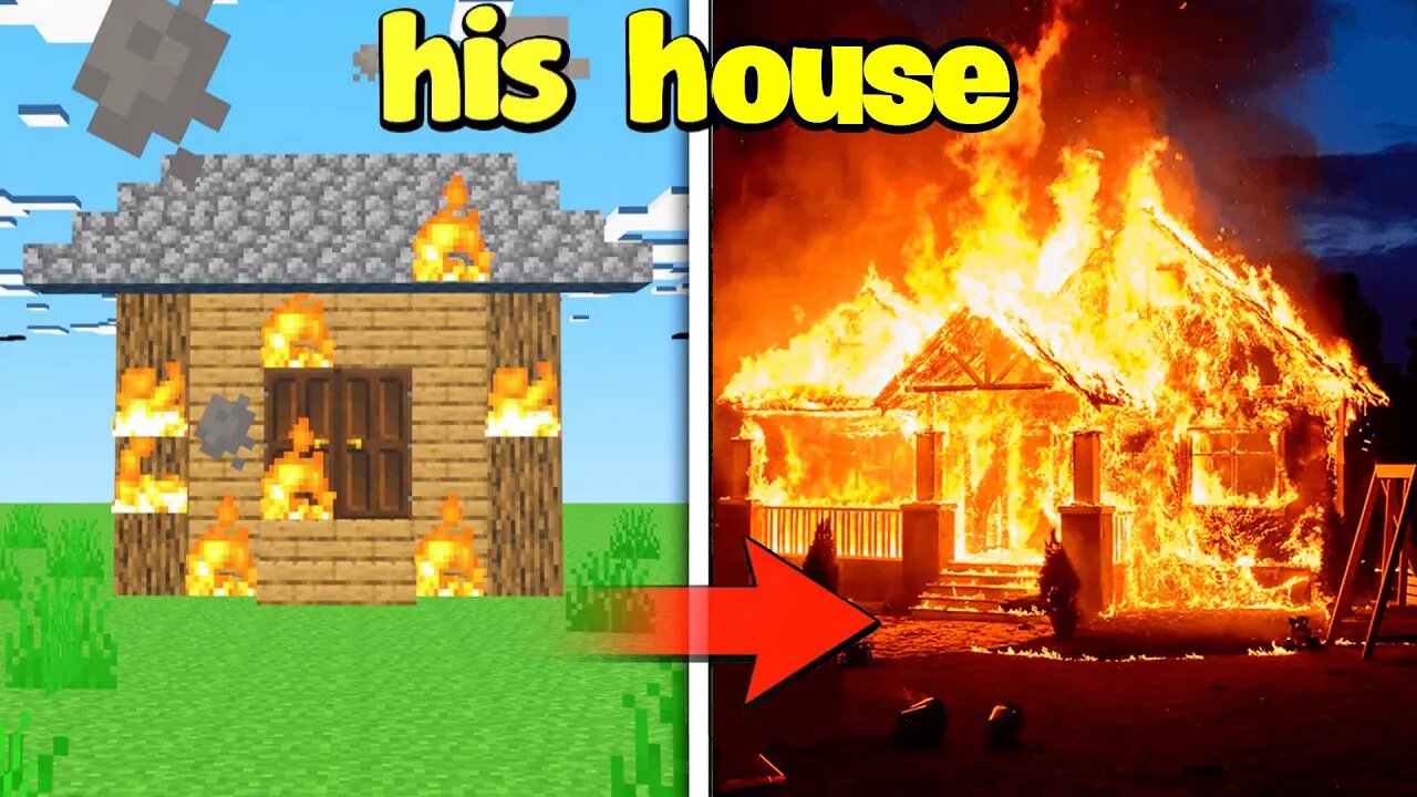Anything I Do To Him In Minecraft, Happens in Real Life
