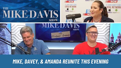 Mike Davis, Davey Hartzel, & Producer Amanda are in studio "This Evening."