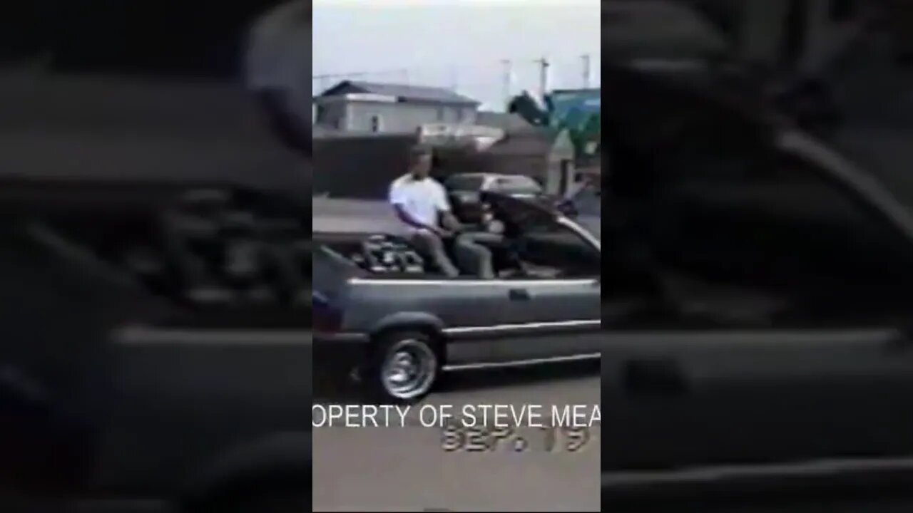 Chop top Honda hitting switches Bumping 4 JL Audio 12’s 🔊 back in 1993 i was a young buck!