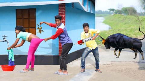 Must Watch New Comedy Video Amazing Funny Video 2022 Top New Comedy Video 2022 EP-54 By Bidik Fun Tv