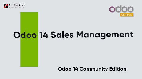 Sales Management in Odoo 14 Community