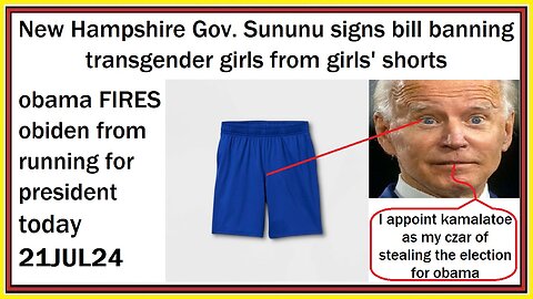 obama FIRES obiden from running for president today 21JUL24