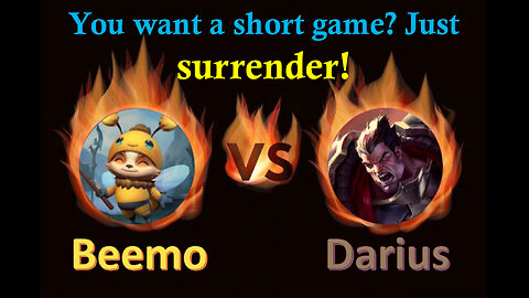 I beat Darius so bad that he gets smarter! # LOL - Teemo Gameplay - PVP