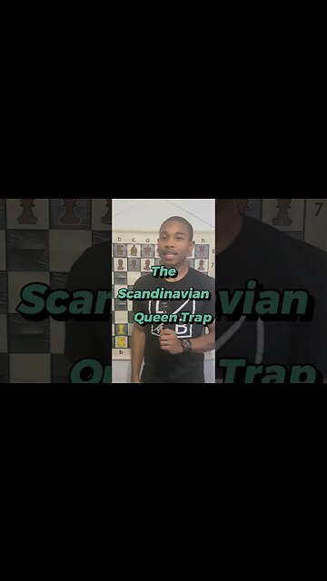 The Scandinavian Queen Trap in Chess! #chess #shorts