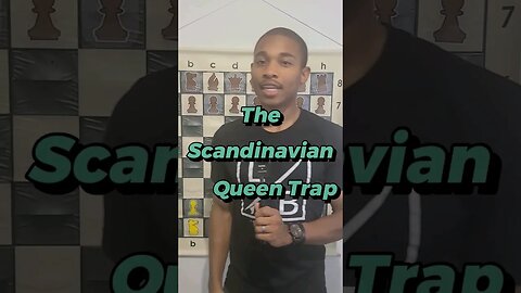 The Scandinavian Queen Trap in Chess! #chess #shorts