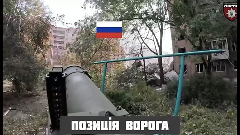 Combat Footage: Lyft fighters destroy the enemy infantry in the city of Toretsk