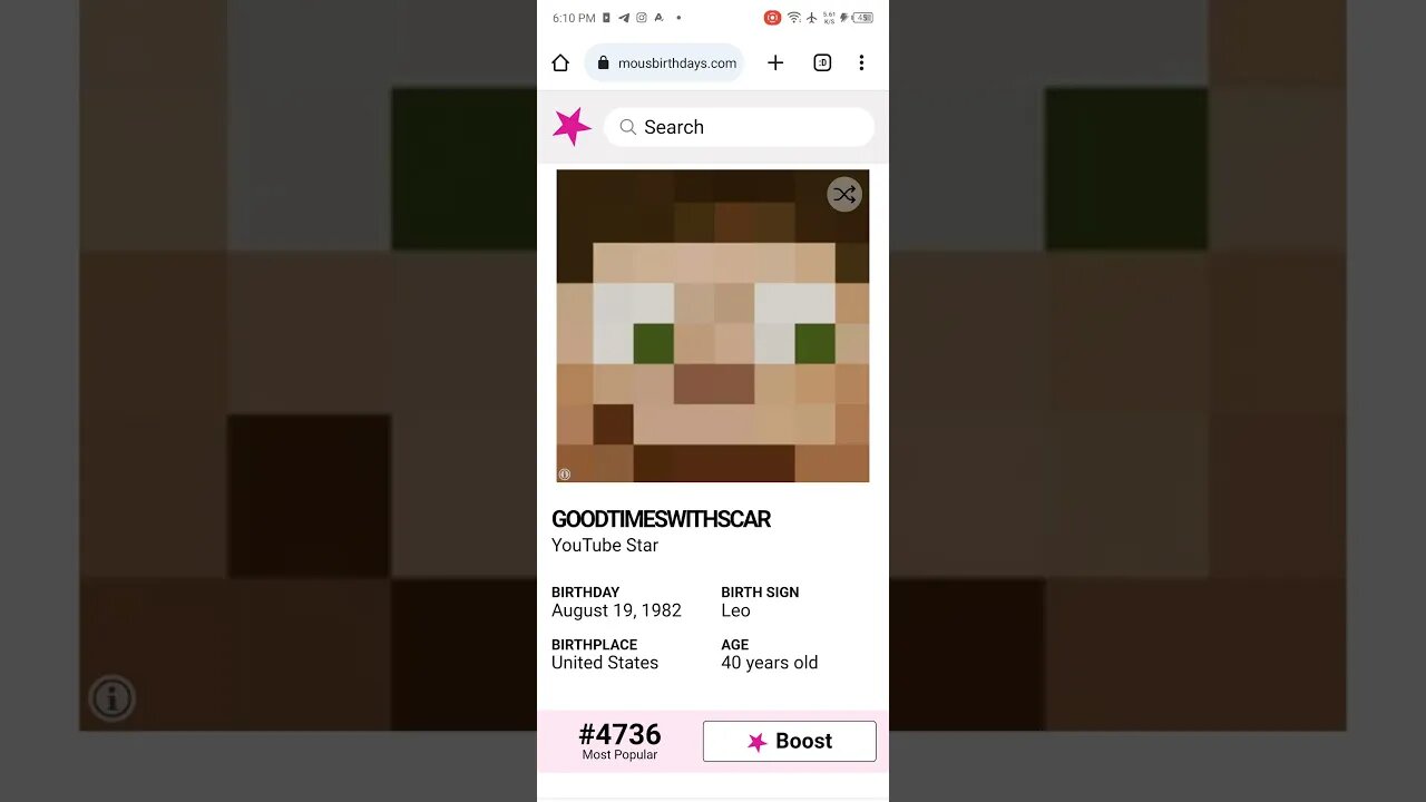 HAPPY 40 YEARS OLD BIRTHDAY GOODTIMESWITHSCAR YouTube Star