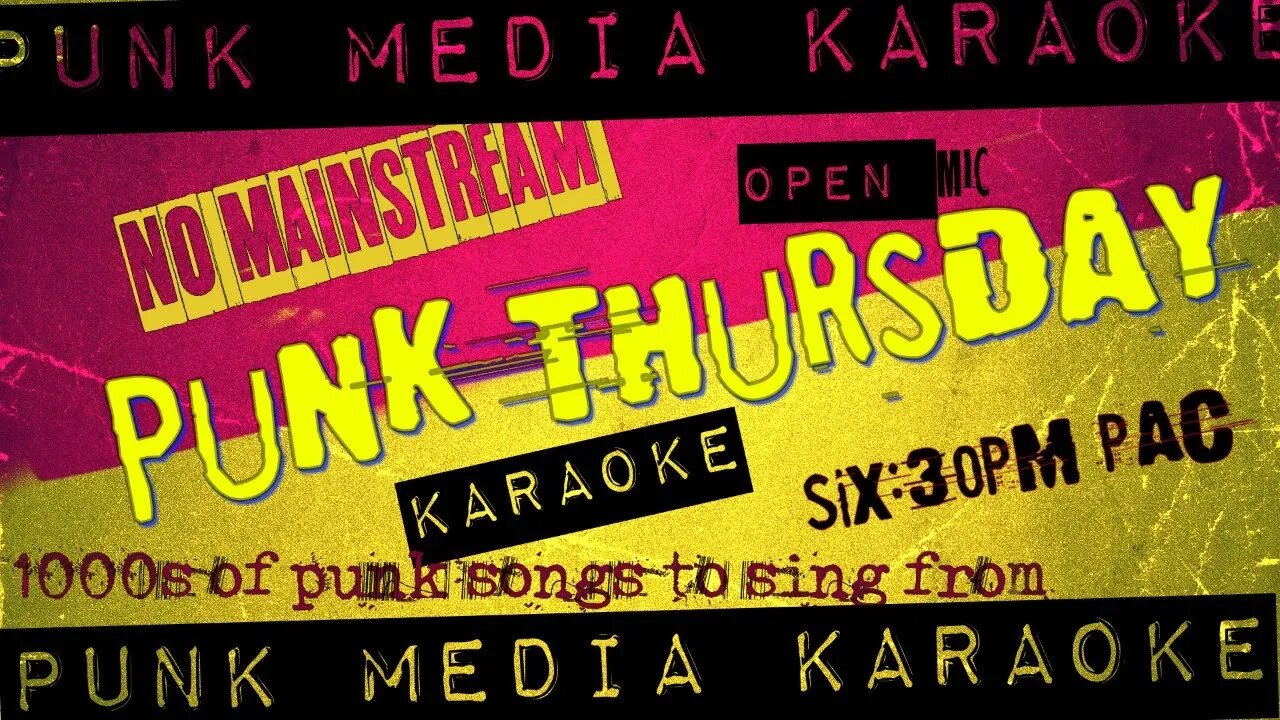 No Judgment Zone: DIVEBAR's is WELCOME to Punk Karaoke Open Mic Stream