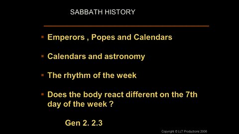 The History of The Sabbath Part I - Emperors, Popes and Calendars with Pat Arrabito