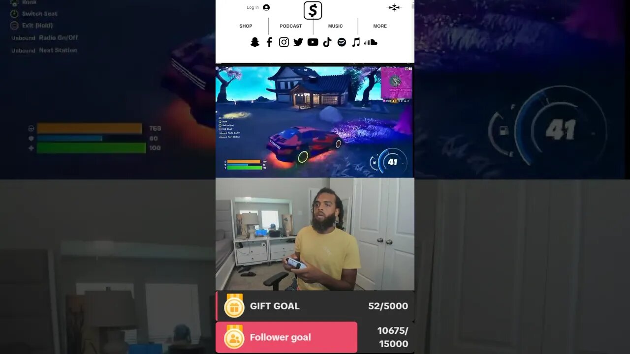 Rock Mercury, please quick game of Fortnite battle Royale live with Rockers and Mercurians on TikTok