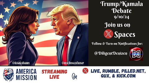 Diligent on XSpaces: Cackling Kamala Harris vs Donald Trump Debate!
