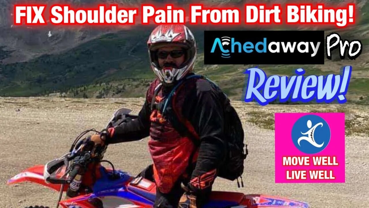 FIX Shoulder Pain From Dirt Biking! Achedaway Pro Percussive Massage Gun REVIEW! | Dr Wil & Dr K