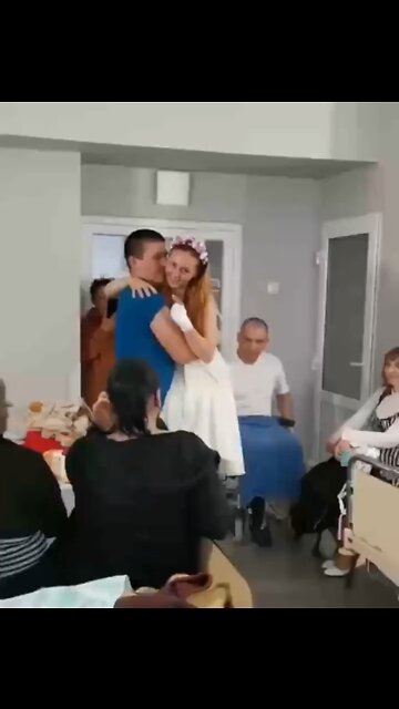 Oksana, a 23-year-old nurse was struck by a landmine. Oksana is now officially married
