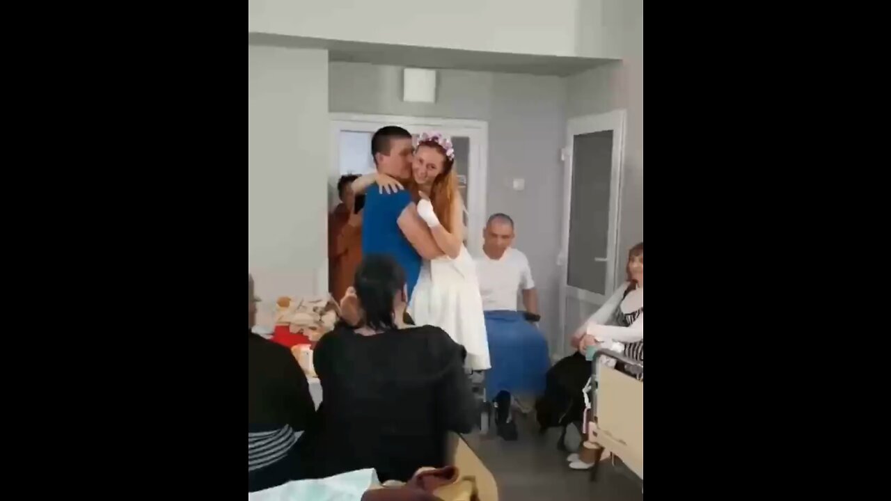 Oksana, a 23-year-old nurse was struck by a landmine. Oksana is now officially married