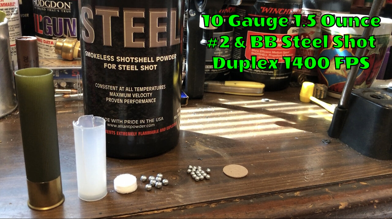 10 Gauge 1.5 Ounce #2 & BB Steel Duplex