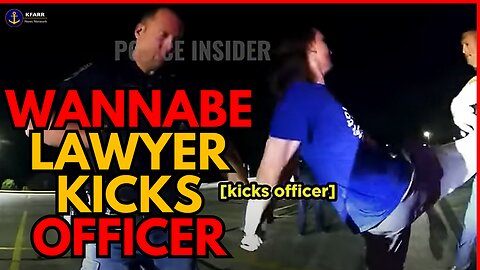 Loser Wannabe Lawyer Decided To Kick A Cop