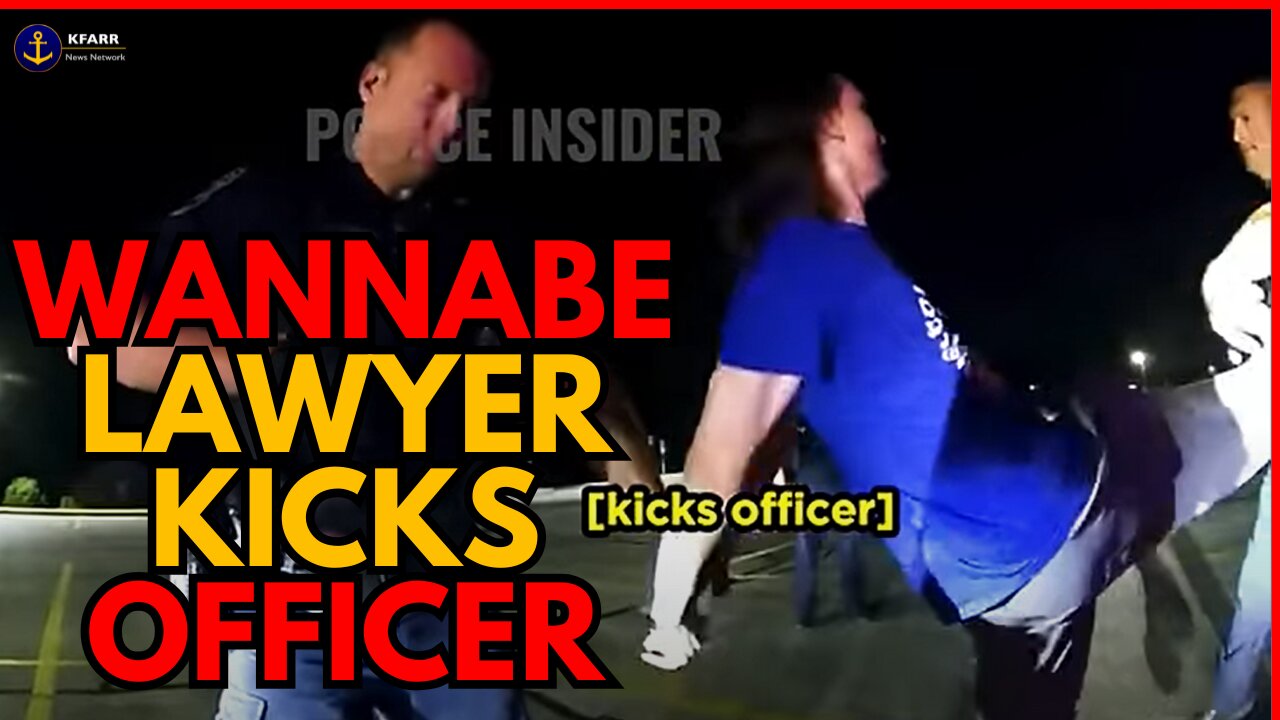 Loser Wannabe Lawyer Decided To Kick A Cop
