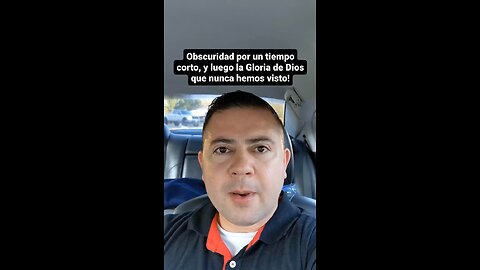 Oscuridad por un tiempito y luego la gloria de Dios como nunca hemos visto!