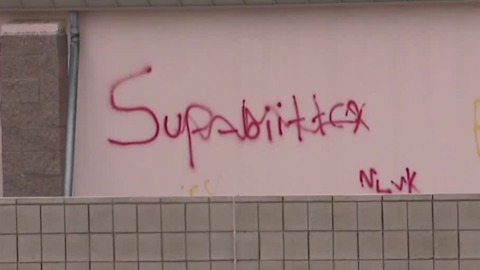 Graffiti removed from North Las Vegas middle school
