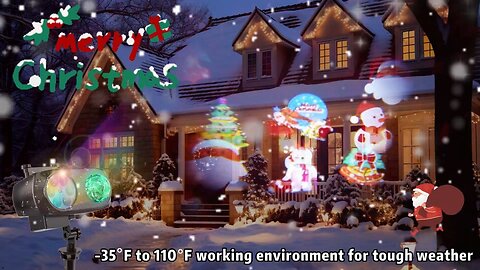 Upgrade Christmas Halloween Projector Lights Outdoor