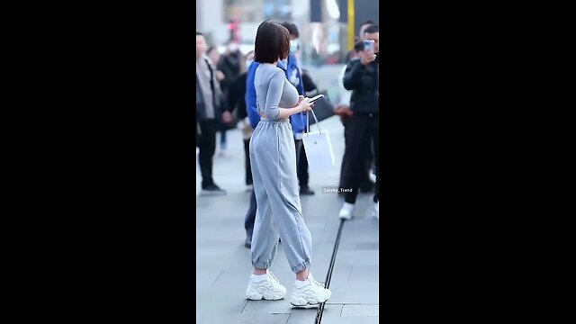 beautiful girl chinese street fashion style #chinesefashion #mejoresstreetfashion #shorts