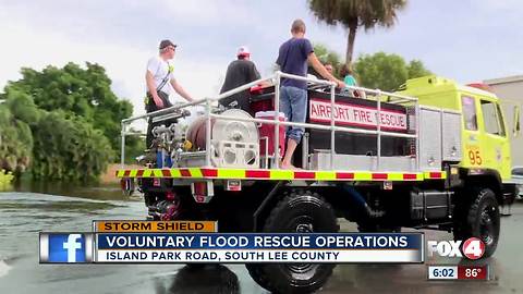 Over 100 people and pets rescued from Island Park neighborhood