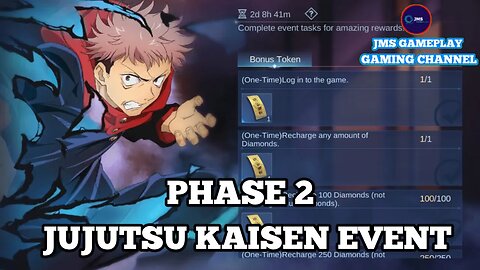 JUJUTSU KAISEN EVENT PHASE 2 | MOBILE LEGENDS | JMS GAMEPLAY