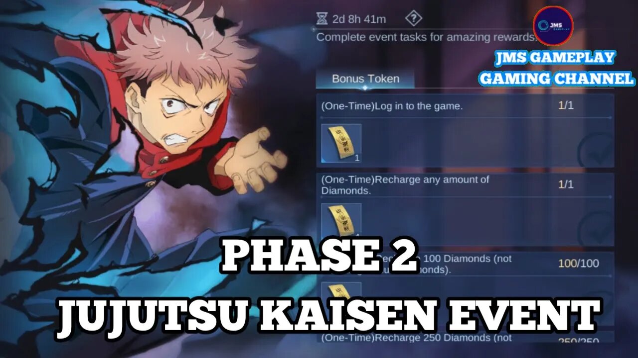 JUJUTSU KAISEN EVENT PHASE 2 | MOBILE LEGENDS | JMS GAMEPLAY