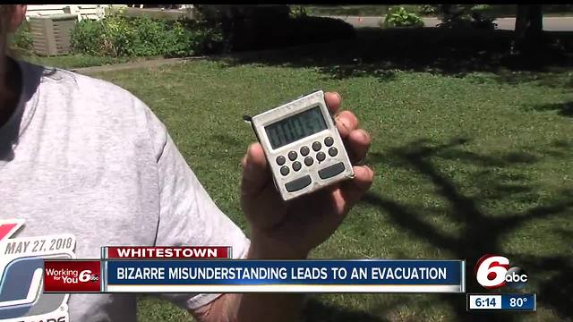 Man's timer causes evacuation at Whitestown market