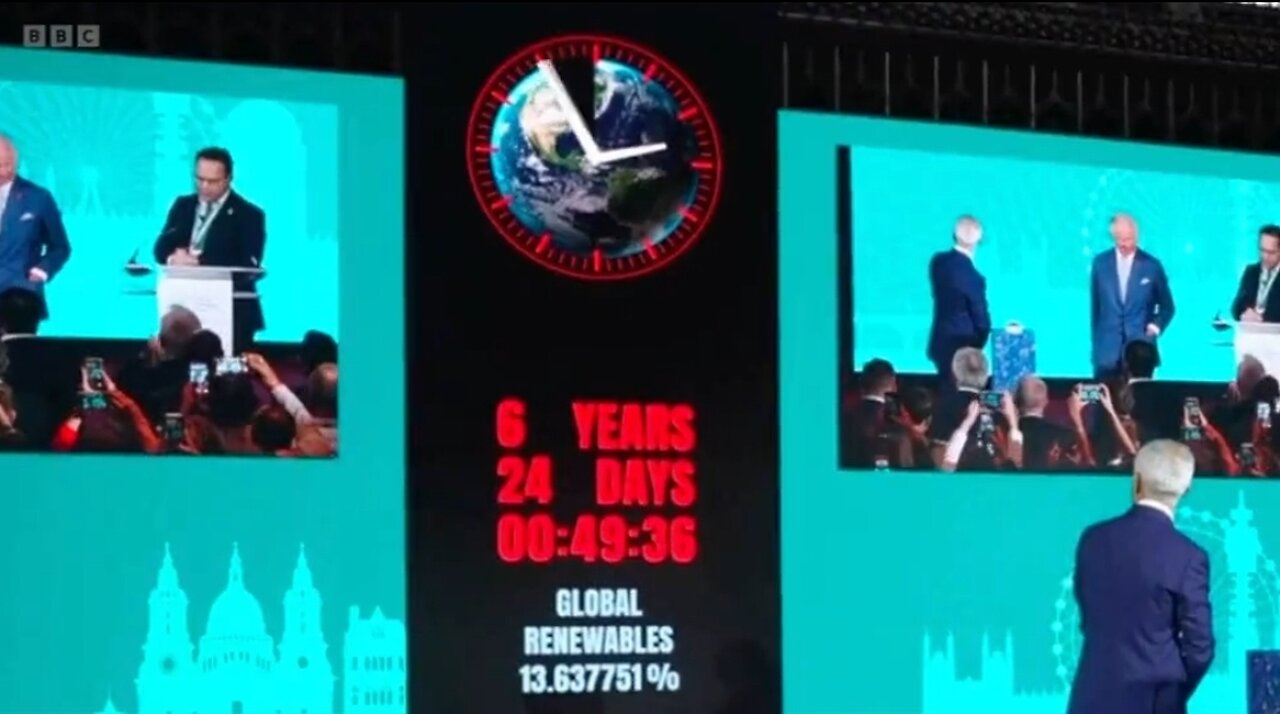 King Charles & Mayor of London Active A 'Climate Clock'