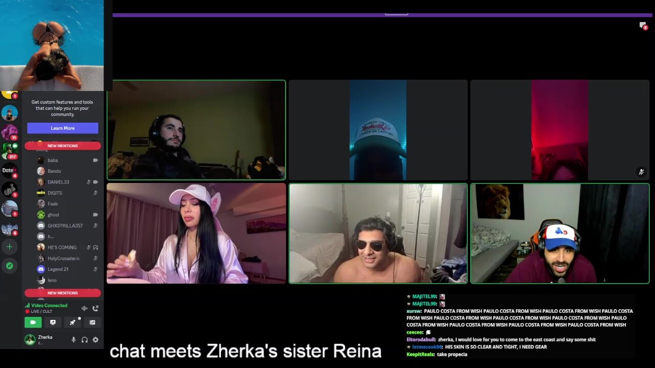 Zherka - Hosts E-Date Wit Reina Cosmo / Rizzing Girls On Monkey #9 - 12-28-2024
