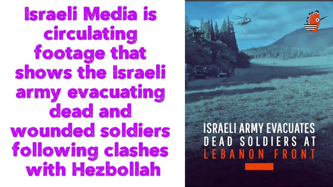 Israeli Media is circulating footage that shows the Israeli army evacuating dead