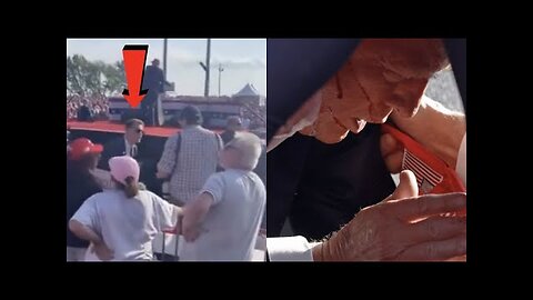 SECRET SERVICE CUE CAMERAMAN TO TAKE ICONIC PHOTOS OF TRUMP FOR THE MASS HYPNOSIS!