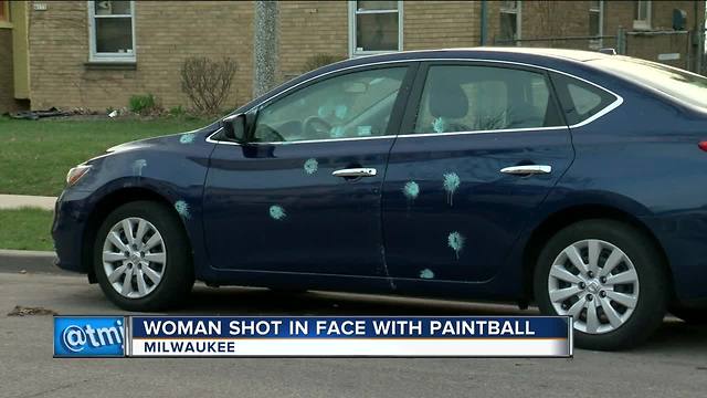 Milwaukee woman attacked by paintballs three times