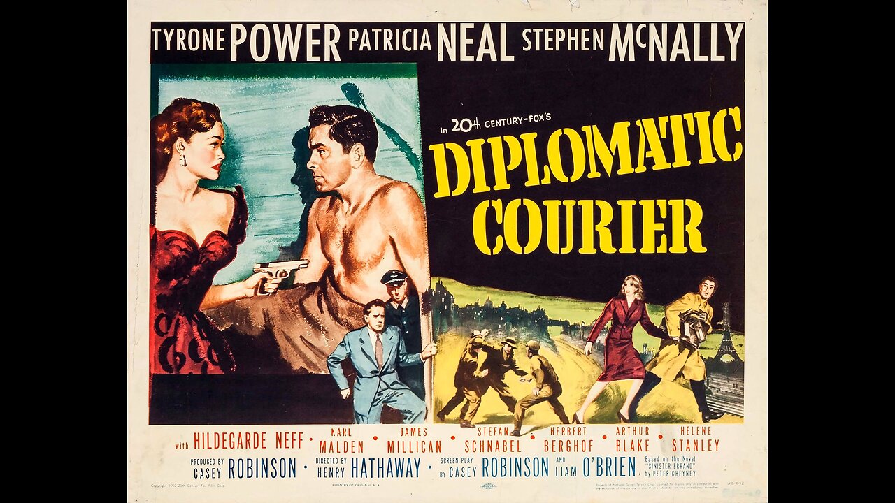 Diplomatic Courier (1952) | American film noir directed by Henry Hathaway