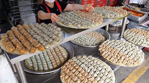 Amazing skill of the dumplings master! is 6000 pieces per day. / Korean street food