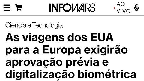 As viagens dos EUA para a Europa exigirão aprovação prévia e digitalização biométrica.