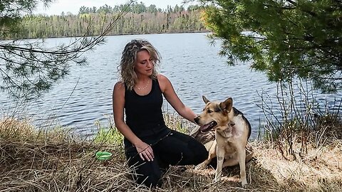 Solo Hike to a Secret Lake with my Dog After His Surgery