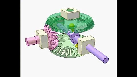 2034 Bevel gear and slider mechanism