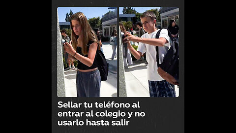 Llamativo sistema para evitar el uso de móviles en la escuela