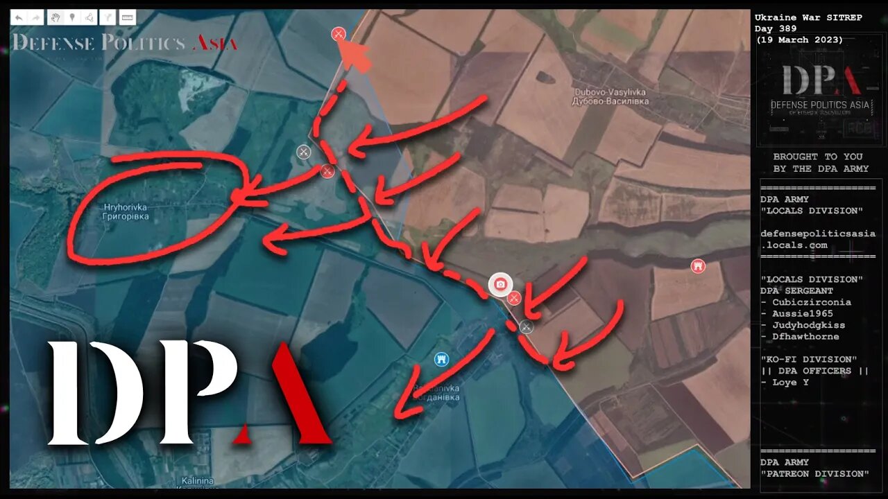 [ Bakhmut Front ] WAGNER FORCES EXPANDS CONTROL NORTH OF BOHDANIVKA; closing on Hryhorivka